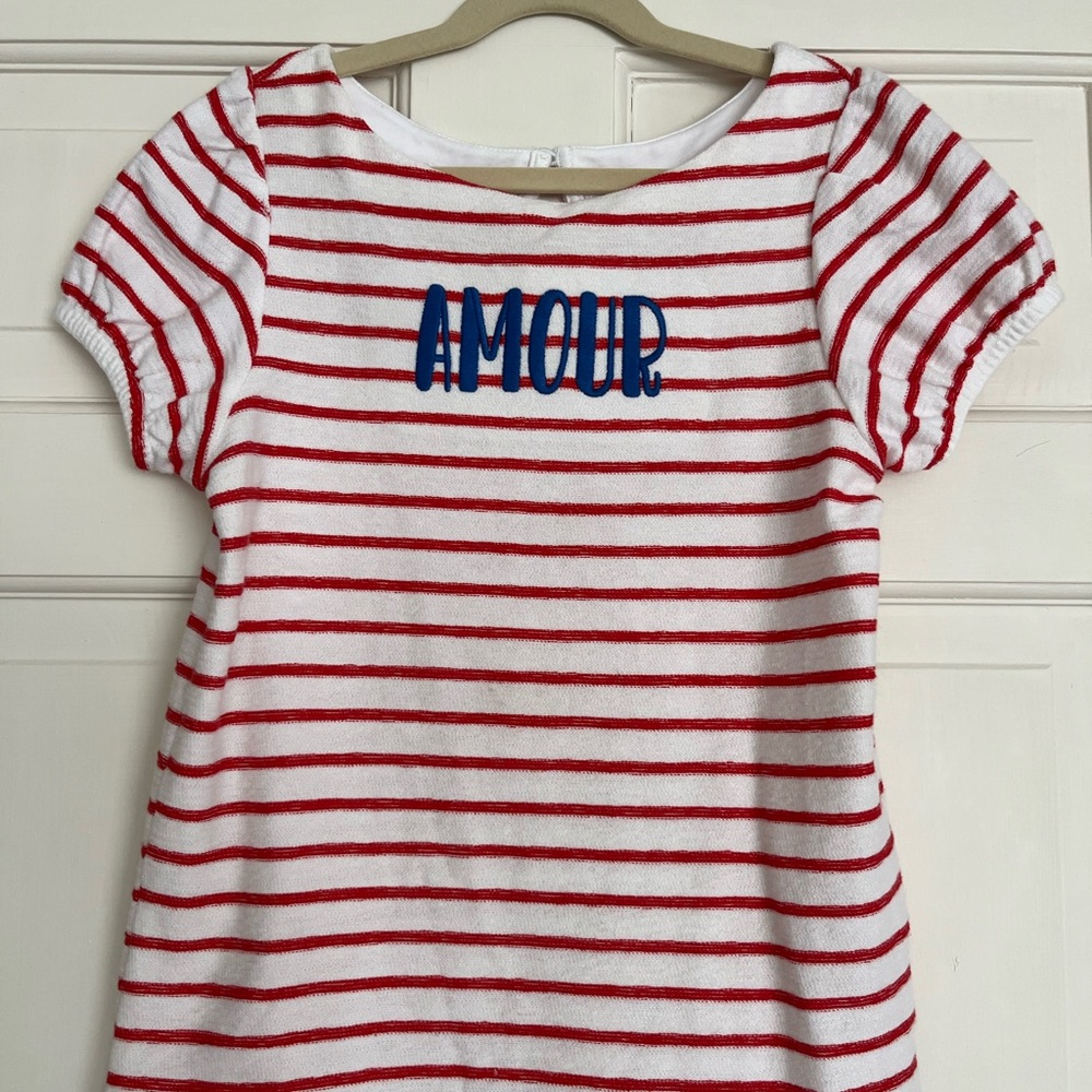 🇫🇷Janie and Jack🇫🇷Barely worn🇫🇷Size 10🇫🇷Red striped blouse🇫🇷